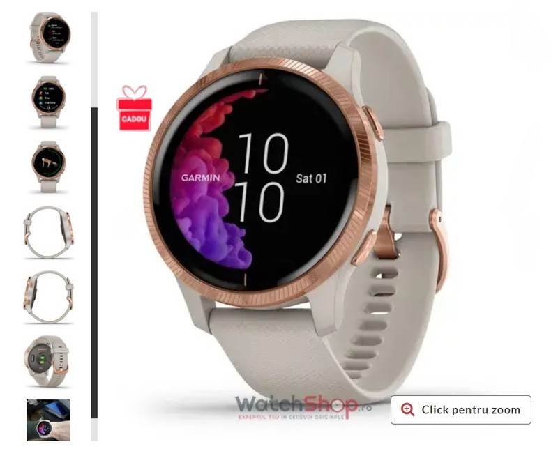 SmartWatch Garmin Venu 010-02173-24 Light Sand with Rose Gold Hardware