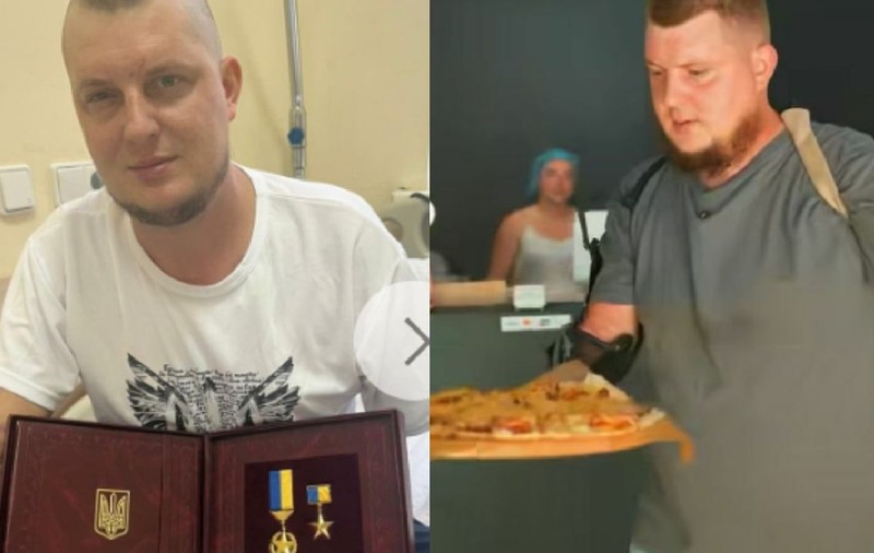 Eroul ucrainean care și-a pierdut brațele și vederea la un ochi, în luptele cu rușii, și-a deschis o pizzerie: „Pentru fiicele mele nu m-am lăsat doborât”