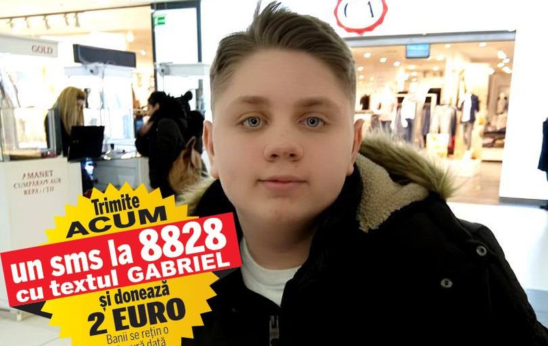 Gabriel trăiește de 12 ani un coșmar, chinuit de dureri insuportabile. Pentru a se putea trata de sindromul Klippel-Trenaunay care i-a mutilat un picior, băiatul are nevoie de 200.000 de euro