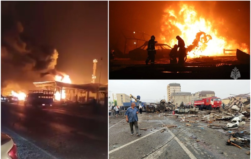 Explozie soldată cu 30 de morți și 75 de răniți, la o benzinărie din Rusia. VIDEO