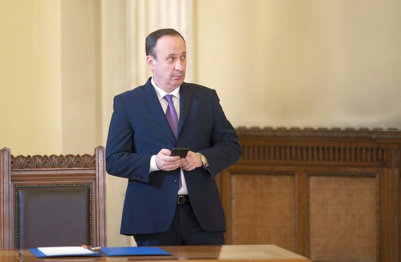 Bucharest, Romania - December 12, 2022: Romanian finance minister Adrian Caciu (R) prepares to sign a financial framework agreement document with Switzerland President Ignazio Cassis (not in picture),Image: 744683175, License: Royalty-free, Restrictions: Contributor country restriction: Worldwide, Worldwide. Contributor usage restriction: Advertising and promotion, Consumer goods. Contributor media restriction: {C8CD44B8-9E7D-4212-8F35-163BC6914270}, {C8CD44B8-9E7D-4212-8F35-163BC6914270}., Model Release: no