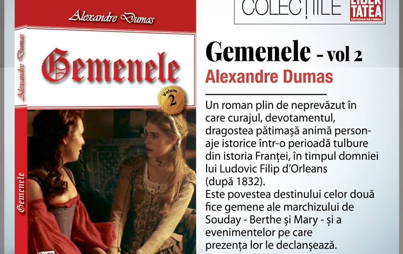 "Gemenele", de Alexandre Dumas (vol. 2) | RECOMANDARE DE CARTE