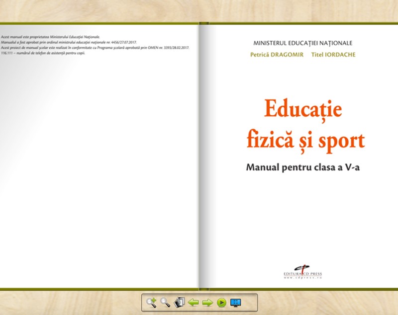 Cum arată și ce conține celebrul manual de educație fizică și sport pentru clasa a V-a