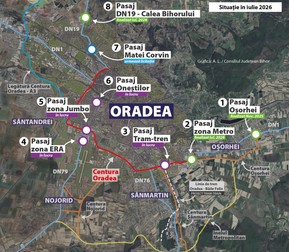Pasaje rutiere construite în Oradea. Foto: CJ Bihor