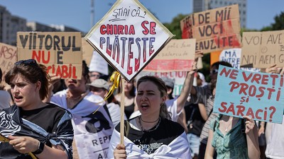 Protest al studenților in Piața Victoriei. Foto Vlad Chirea IMG_9713