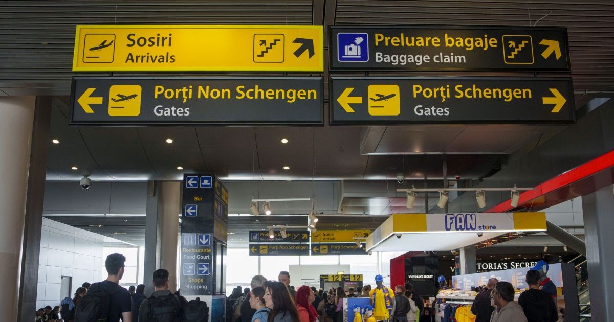 Imagine din Aeroportul International 'Henri Coanda' din Otopeni, august 2024
