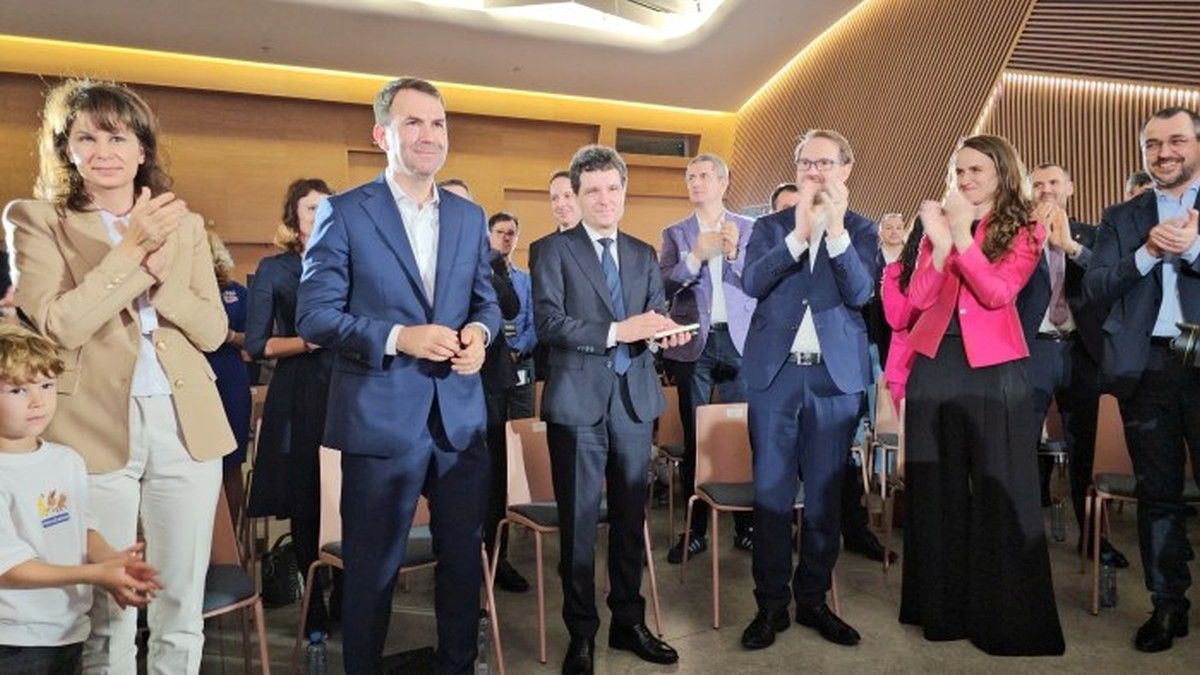 Cătălin Drulă și președintele Nicușor Dan la Nord Events. Foto: Cristian Otopeanu / Libertatea