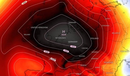 Europa se pregătește de vreme severă la final de mai. Cupola termică poate aduce temperaturi caniculare în câteva zile. Foto: Severe-weather.eu