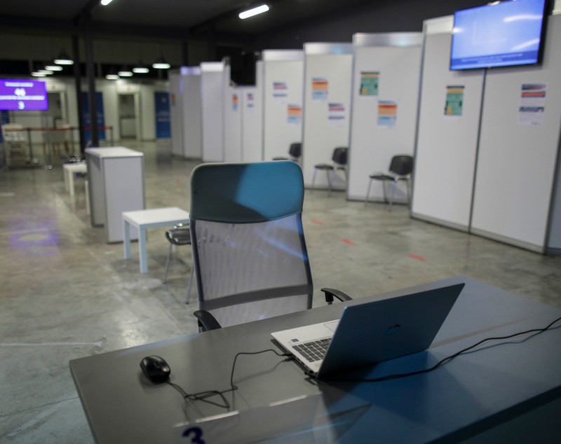 FOTO | Cum arată primul centru în care vor fi vaccinați anti-COVID românii