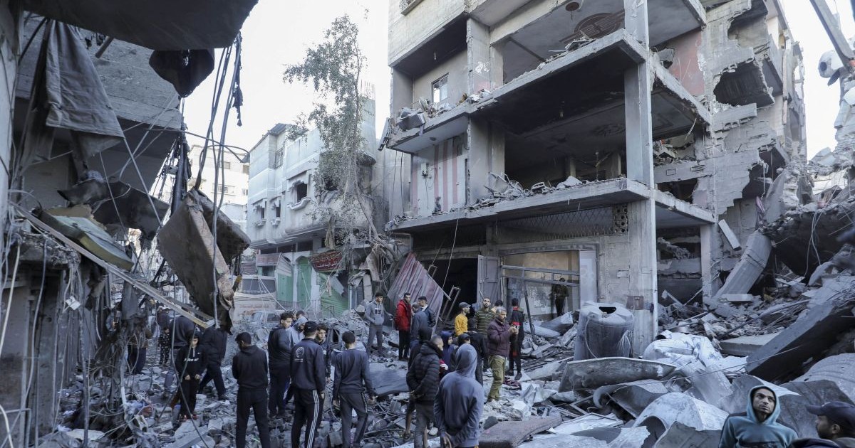Case distruse în urma unui atac israelian asupra Fâșiei Gaza
