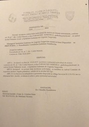 Documentul prin care își dă demisia din spital în 2019