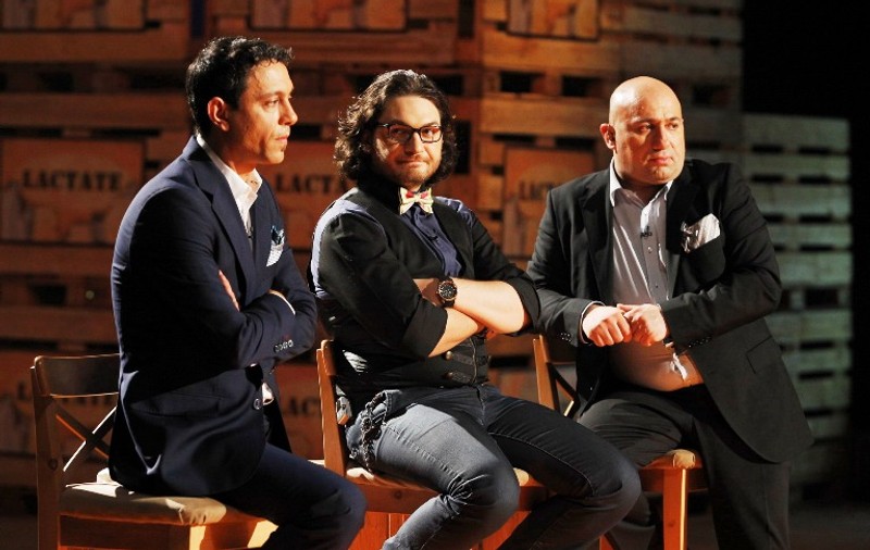 Cei trei juraţi de la MasterChef, DAŢI GATA de un concurent! Sorin Bontea a recunoscut: "Este PRIMA DATĂ în viaţa mea când mănânc aşa ceva" FOTO