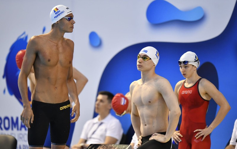 Cu David Popovici în echipă, România a câștigat argintul în proba de ștafetă mixt 4x100 metri liber, de la Europenele de juniori de la Otopeni