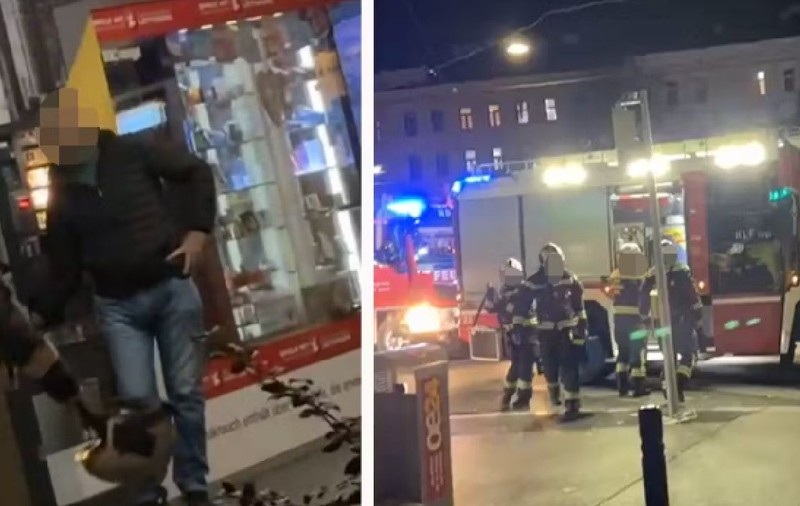 Un bărbat care și-a blocat mâna în automatul de țigări a fost salvat de pompieri, la Viena: „Am folosit unelte speciale”