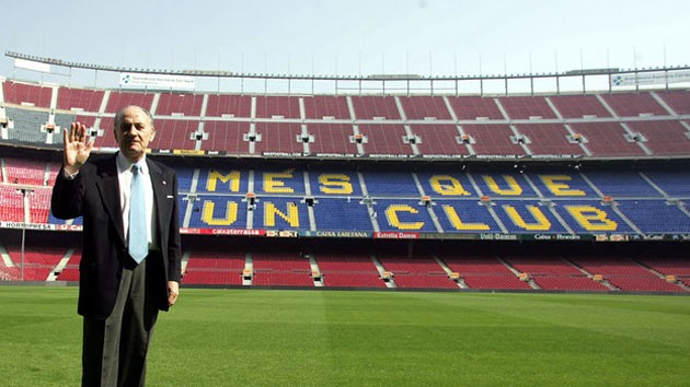 Ultima poză a lui Gustau Biosca pe "Camp Nou"