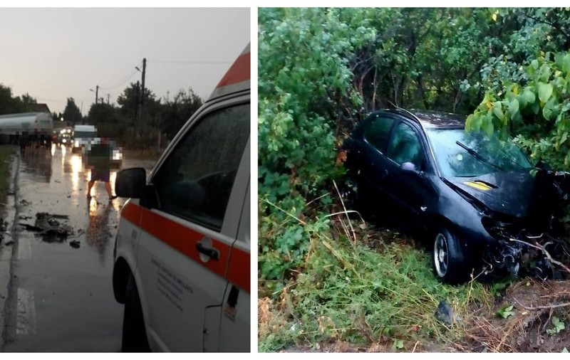 Două persoane au ajuns la spital în urma unui accident între o cisternă și un autoturism, în Giurgiu
