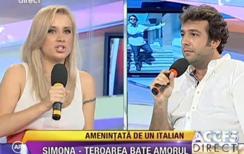 Video | Simona Traşcă l-a luat la bătaie pe fostul iubit, în direct