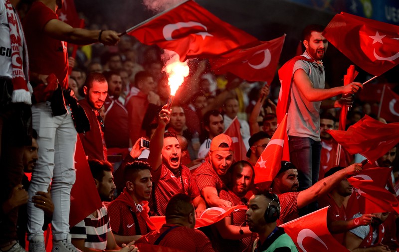 Euro 2016. Fanii turci s-au dat în spectacol la meciul cu Spania
