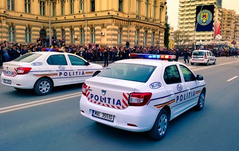 Un polițist și-a amenințat colegii cu pistolul și a vrut să se sinucidă, în sediul Poliției Bacău. Ce i-a spus ministrul de Interne la telefon