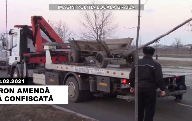 VIDEO | Primăria din Brăila a început să confiște mașinile și căruțele celor care aruncă gunoiul pe domeniul public. „Bonus”: le dă și amendă!