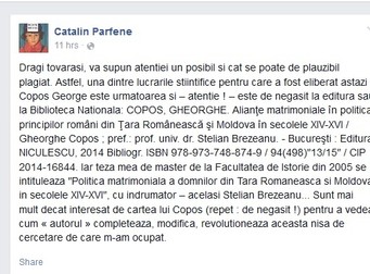 Reacţia dură a lui Cătălin parfene contra lui George Copos
