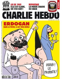 Următoarea copertă a revistei satirice Charlie Hebdo, cu Erdogan
