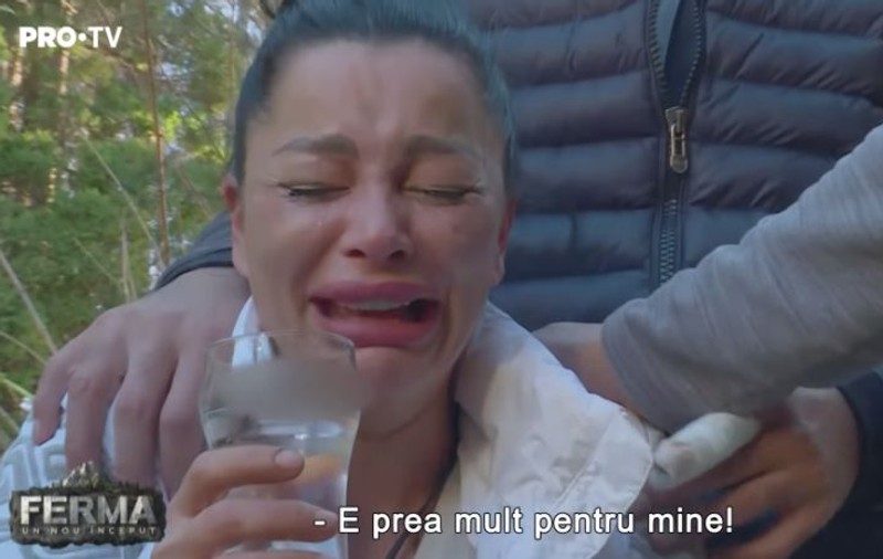 Brigitte Sfăt, la un pas de leșin la Ferma. A făcut atac de panică