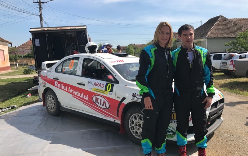 Camelia Potec, copilot pentru Mihai Leu la Raliul Aradului