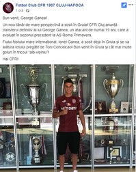 Anunțul celor de la CFR Cluj