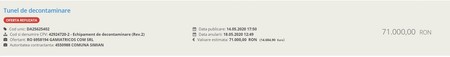 Oferta pentru comuna Șiman a fost anulată azi, în jurul prânzului