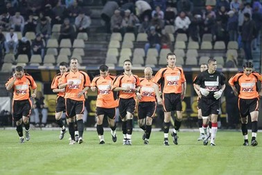 Ionuț Covrig, în perioada Ceahlăul, al doilea din dreapta