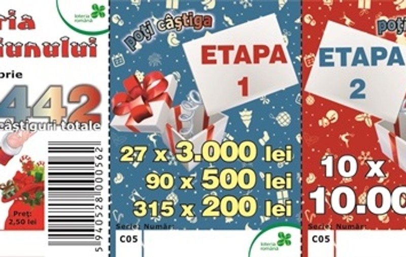Loteria Crăciunului. Tragerile loto de Crăciun au loc pe 22 decembrie