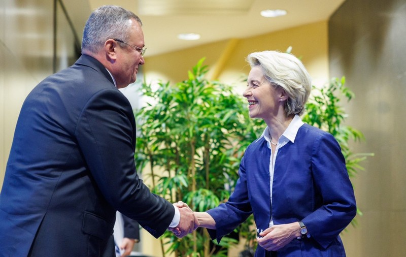 Premierul Ciucă, după discuția cu Ursula von der Leyen: România vrea înlocuirea procentului de 9,4% din PIB pentru pensii din PNRR