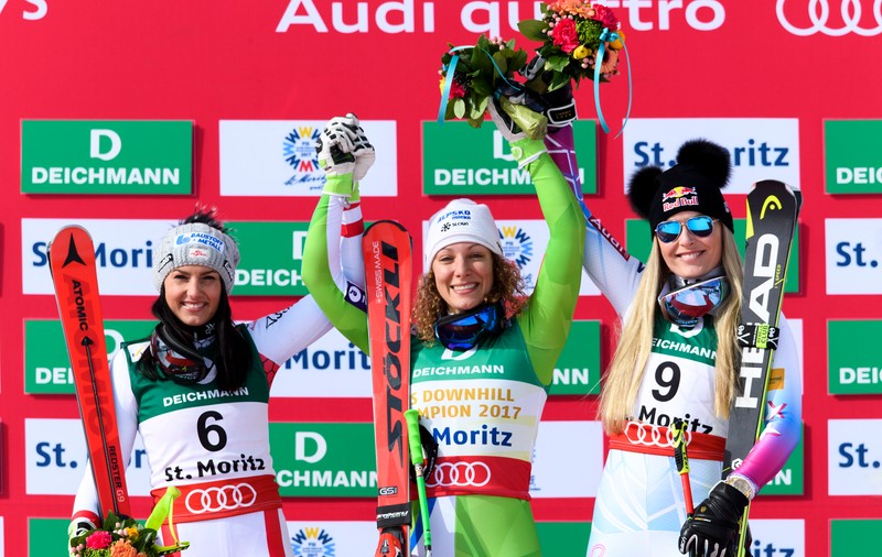 Lindsey Vonn a devenit cea mai vârstnică medaliată la Campionatele Mondiale de schi alpin