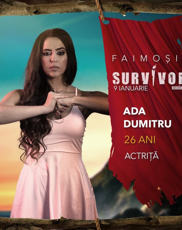 Cine e Ada Dumitru de la „Survivor România” 2023. Cum se înțelege cu Bebe Cotimanis, care îi e tată vitreg