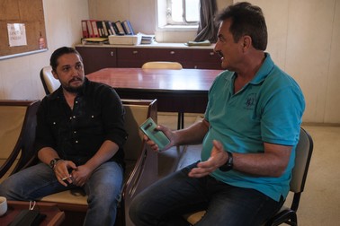 Adrian Mihălcioiu, președintele Sindicatului Liber al Navigatorilor din România și inspector ITF. Foto: Vlad Chirea / Libertatea