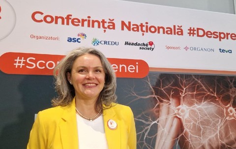 Cristina Vladau pacienta cu migrena si vicepresedintele Asociatiei pentru Sanatatea Creierului Foto Alexandra Manaila Libertatea