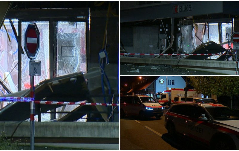 Bani vopsiți găsiți în bancomate de șapte tâlhari care au crezut că au dat lovitura, după ce le-au aruncat în aer, în Elveția
