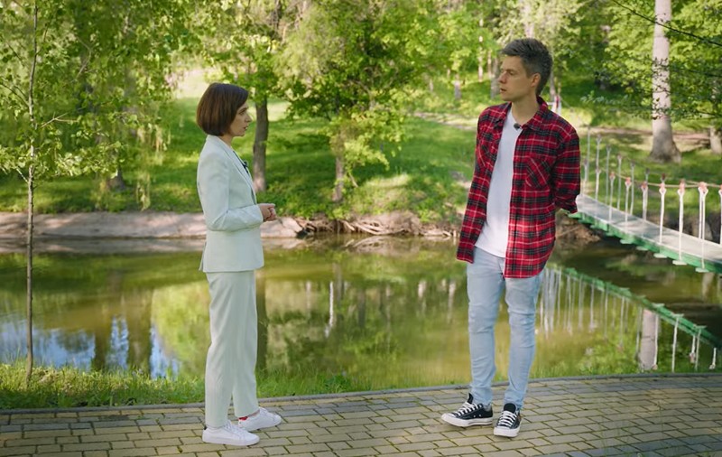 Maia Sandu, interviu în limba rusă pentru un jurnalist cu peste 10 milioane de abonați pe YouTube: „Ne vom apăra, dacă Rusia invadează Moldova”