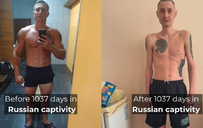 Un soldat ucrainean a slăbit 40 de kilograme în 1.037 de zile în captivitatea din Rusia: „3 linguri de terci de ovăz, jumătate de ceașcă de ceai și două felii subțiri de pâine”