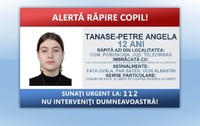 Poliția a declanșat mecanismul „Alertă răpire copil”. Poză cu o fată minoră și datele ei de identificare