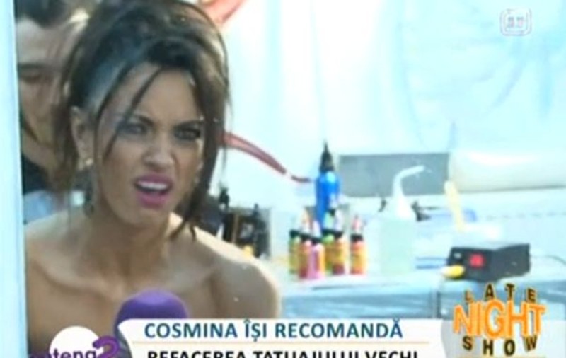 Foto | Cosmina Păsărin și-a refăcut tatuajul de pe spate. Uite ce a ieșit!