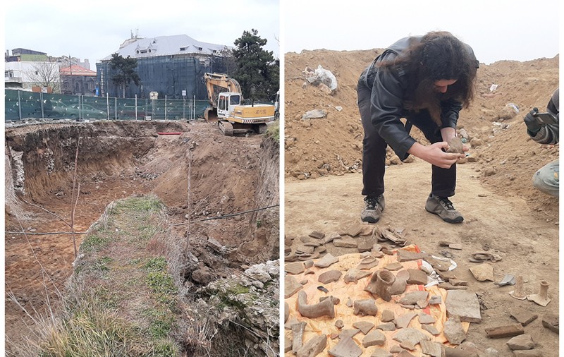Istorie aruncată pe maidan.  Se sapă noaptea în situl istoric al Constanței și pământul plin de comori e cărat la marginea orașului!