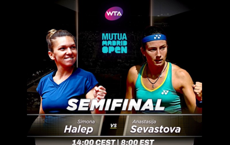 Simona Halep s-a calificat în finala turneului de la Madrid, unde este deținătoarea trofeului. A pierdut la dublu / LIVE BLOG & VIDEO