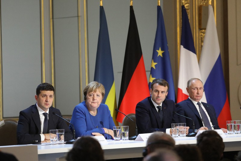 În ianuarie 2022, un nou summit în format Normandia a avut loc, dar fără participarea șefilor de stat. Foto: Profimedia