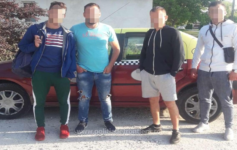 Patru bărbați din Kosovo prinși la graniță, într-un taxi. Migranții ilegali erau în drum spre o țară din Spațiul Schengen