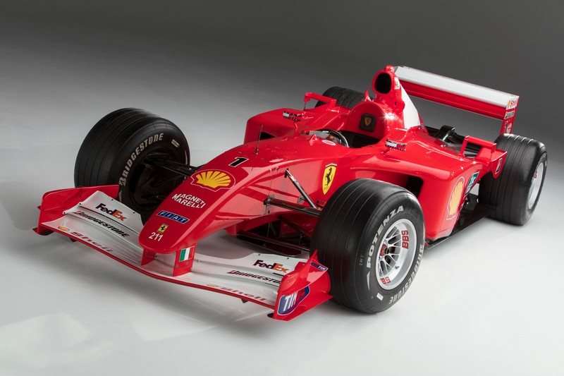 A landmark Ferrari F1 car raced to victory twice by Michael Schumacher is set to sell for millions in a landmark auction. See story SWFERRARI. The Ferrari F2001 is described as the most important modern Formula 1 race car and among the most significant competition cars in any collection worldwide. With Michael Schumacher behind the wheel, chassis number 211 crossed the line first in two races during the 2001 season, including at the Monaco Grand Prix. The German driver ended up winning the 2001 F1 Championship, with chassis 211 playing a pivotal role in his victory. Sotheby’s (Weds 27th Sept) announced it would be selling the landmark car at its Contemporary Art Evening Auction on November 16 in New York.The car is expected to be sold alongside work from the likes of Andy Warhol, Francis Bacon and Jean-Michel Basquiat and has a guide price of “well in excess of $4 million” (£3 million). Gregoire Billault, head of Sotheby’s Contemporary Art, New York, said: “We are pleased to join Ferrari’s 70th anniversary celebrations by offering Michael Schumacher’s Grand Prix winning Ferrari F2001 in November. ***EXCLUSIVE***
