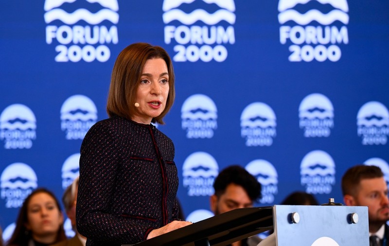 Maia Sandu spune că un triumf al Rusiei în Ucraina „va pune în pericol existența Republicii Moldova ca stat liber”