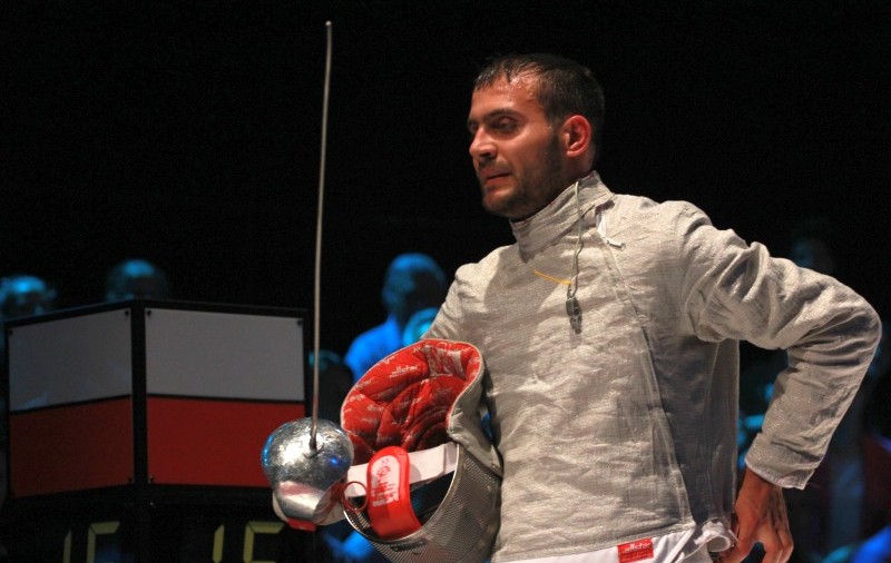Echipa masculină de sabie a României, calificată în semifinalele Mondialelor de la Rio
