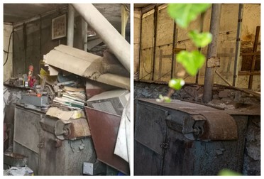 Înainte și după ce anchetatorii au cercetat fiecare obiect din casa lui Dincă